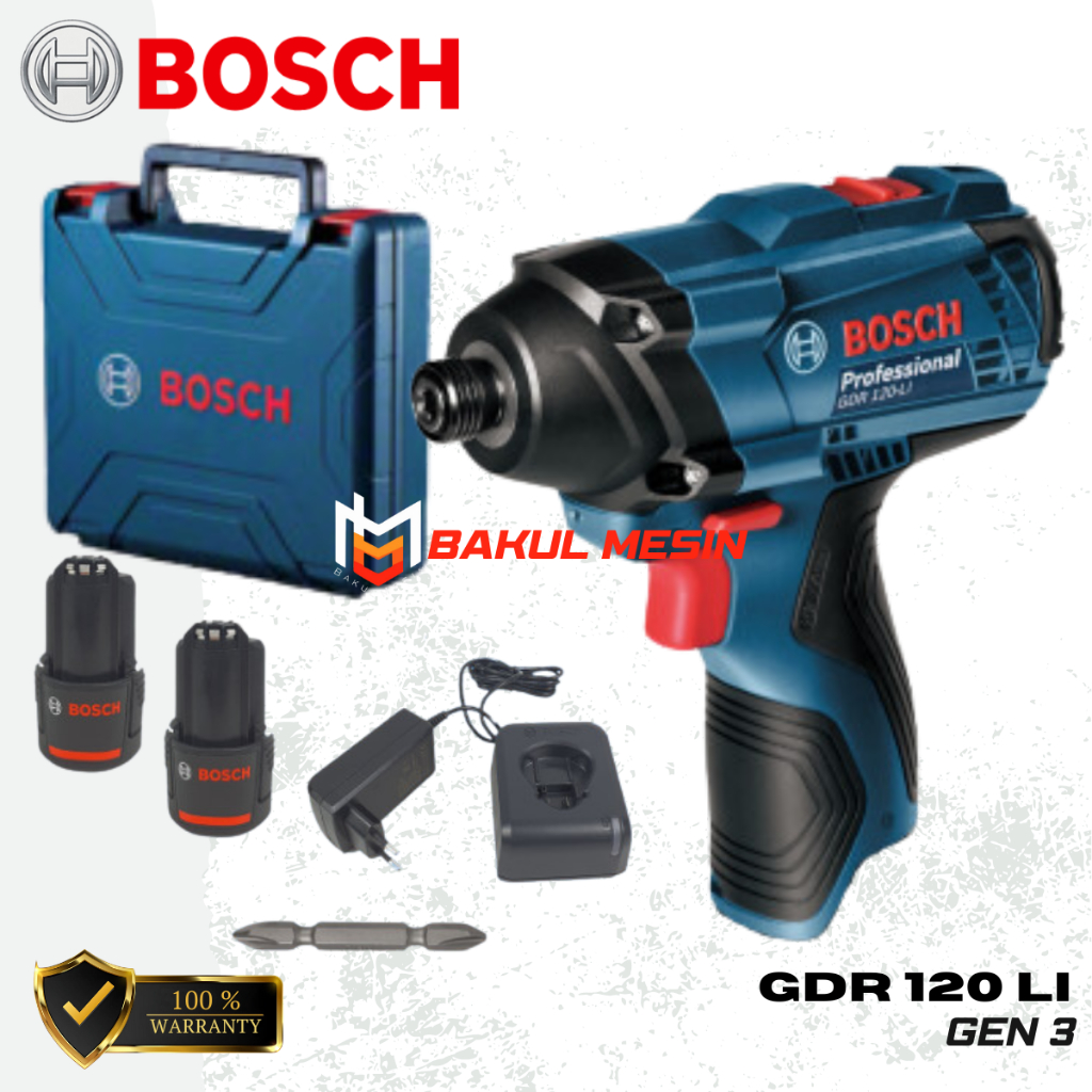 Impack driver 12V GDR 120 LI BOSCH GDR120LI Cordless bor obeng