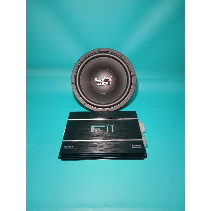 Paket LM Power Lm FIRE ll seri LVA-450 and Subwoofer LM Audio 12JJ 12" Audio Mobil