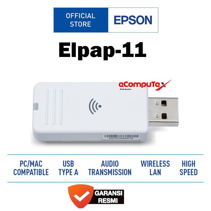 EPSON ELPAP11 WIRELESS LAN FOR PROJECTOR | ELPAP 11 DONGLE USB WIFI PROYEKTOR ORIGINAL