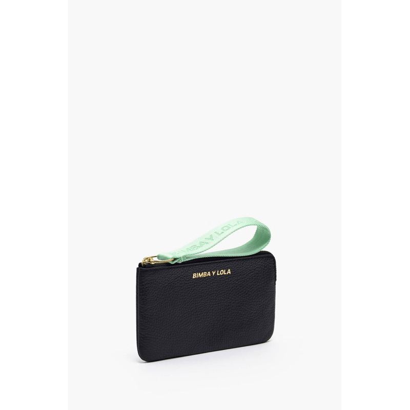 BIMBA Y LOLA Rectangular Black Leather Wallet