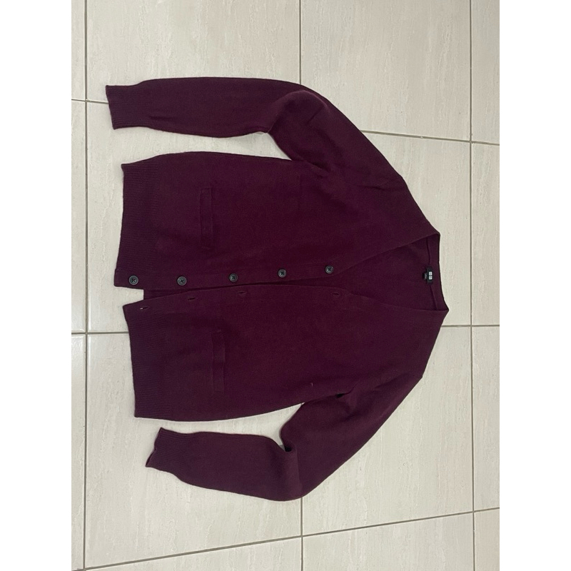 Uniqlo Cardigan Maroon