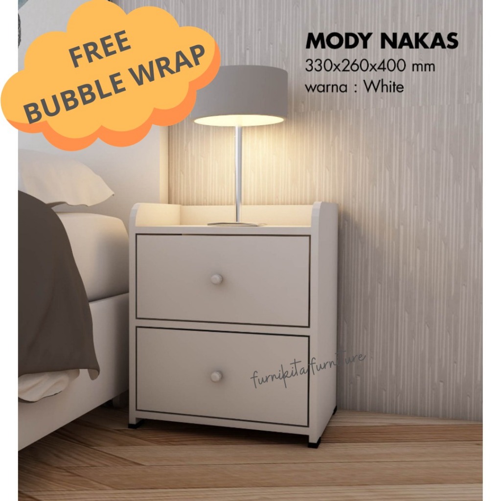 NAKAS SAMPING MINIMALIS BED SIDE TABLE