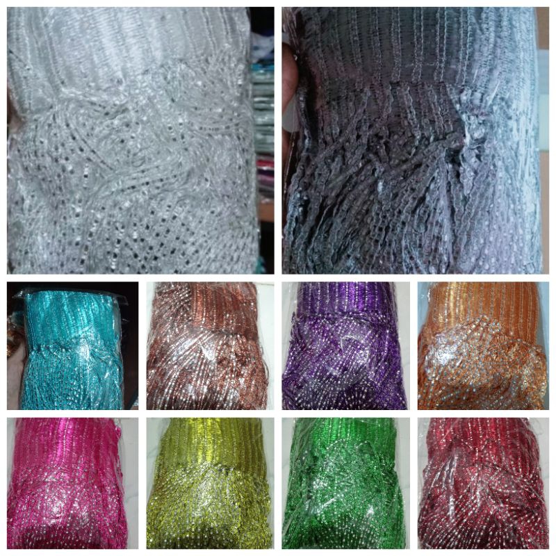 Tirai Glitter polos tirai benang polos baichuan UK. 100x200
