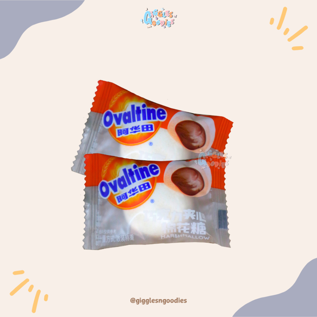 

Ovaltine Marshmallow Chocolate Filling Candy / Permen Ovaltine Isian Coklat