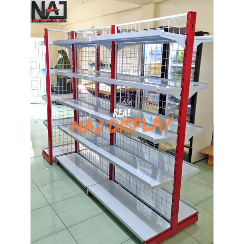 RAK TOKO MINIMARKET Gondola Termurah Double Star 2sisi
