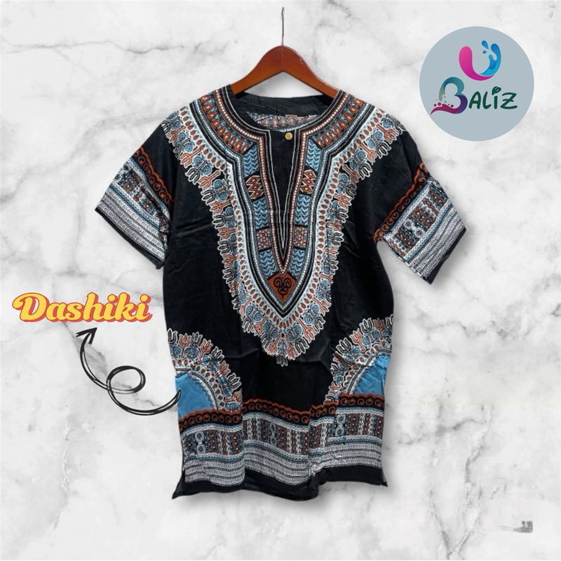 baju pantai bali motif dashiki- baju santai - baju barong - baju distro - kaos oblong - kaos barong 