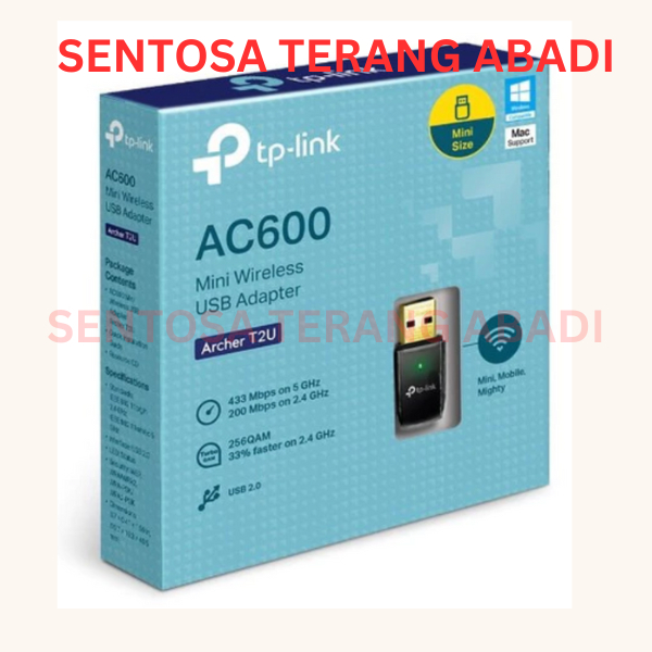 TP-LINK ARCHER T2U AC600 MINI USB WIFI RECEIVER ADAPTER TP LINK