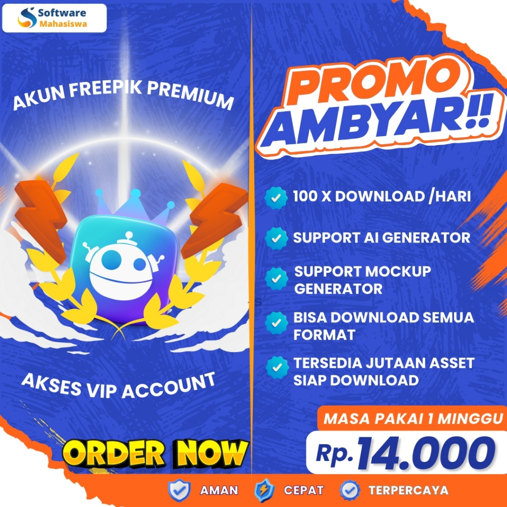 [BEST DEAL] Freepik | freepik premium | freepik 1 bulan | Anti Error Termurah