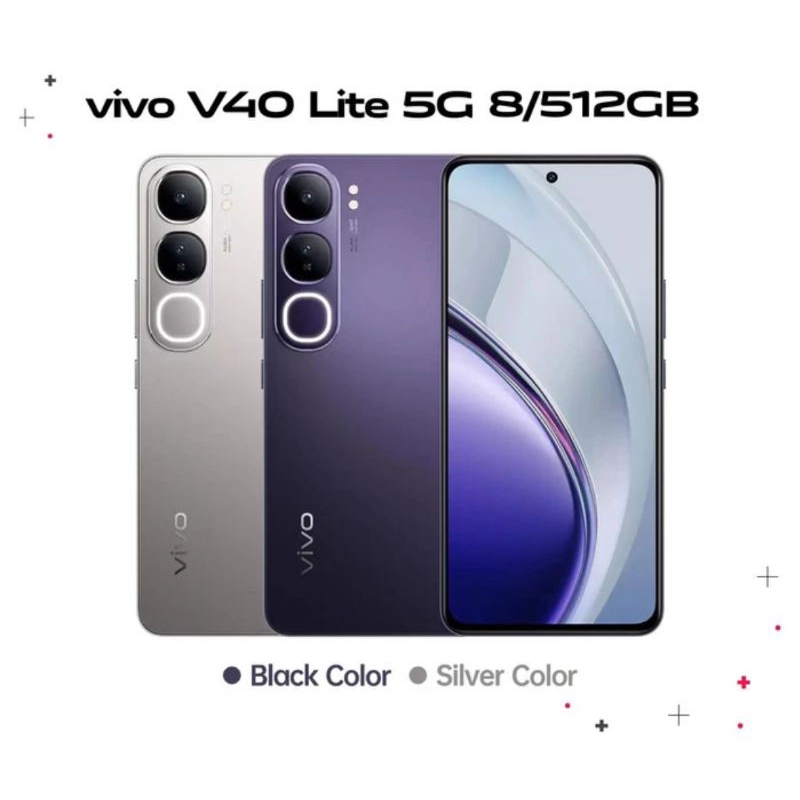 Vivo V40 Lite 5G 8/256GB NFC 80W Fast Charging 100% Original Garansi Resmi terbaru hp 2024