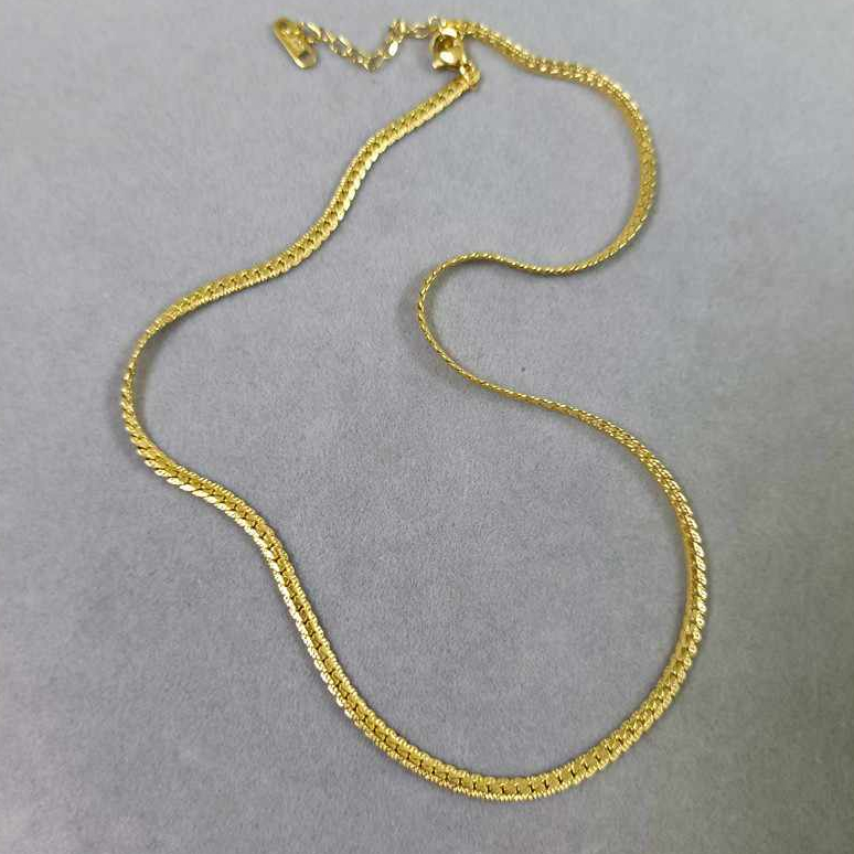 ❤️COD 17K emas asli Kalung Emas Tulang Ular 17K emas