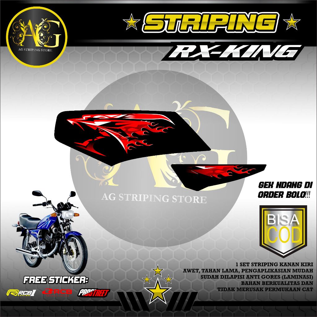 STRIPING STIKER  RXKING 2006-STRIPING STIKER RXKING MOTIF 2006 01