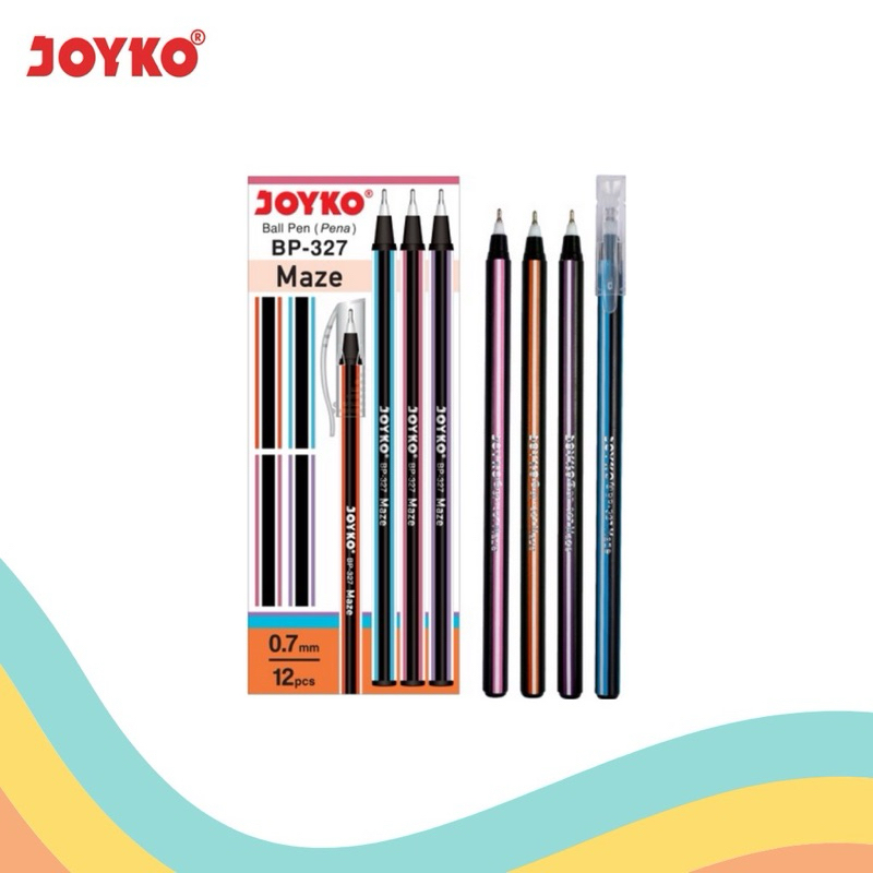 

BOLPOIN / PULPEN / BALL PEN JOYKO BP-327 Black 0,7 mm ( Isi 12 pcs )