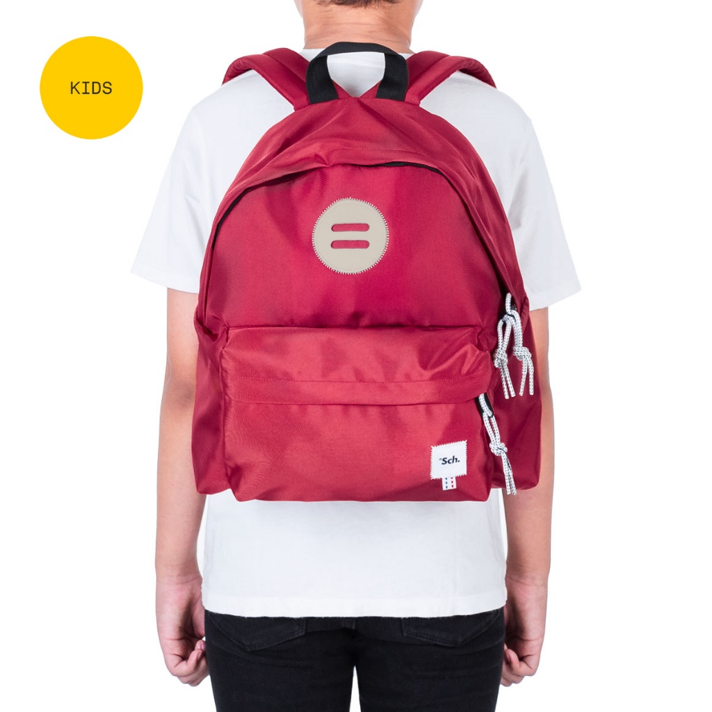 Sch Bag Skid Scb Kids Red
