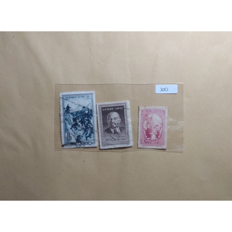 

prangko china lama per 3 pcs tahun 1953,1954,1955
