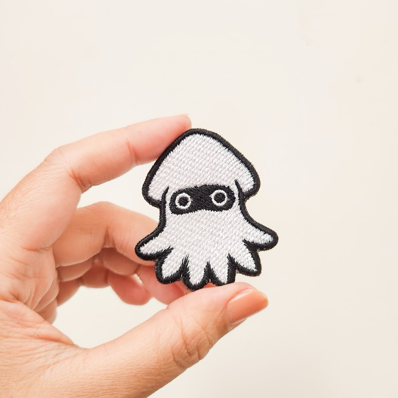 PATCH BORDIR MARIO BROSS / BADGE BORDIR BLOOPERS / SQUID IRON PATCH