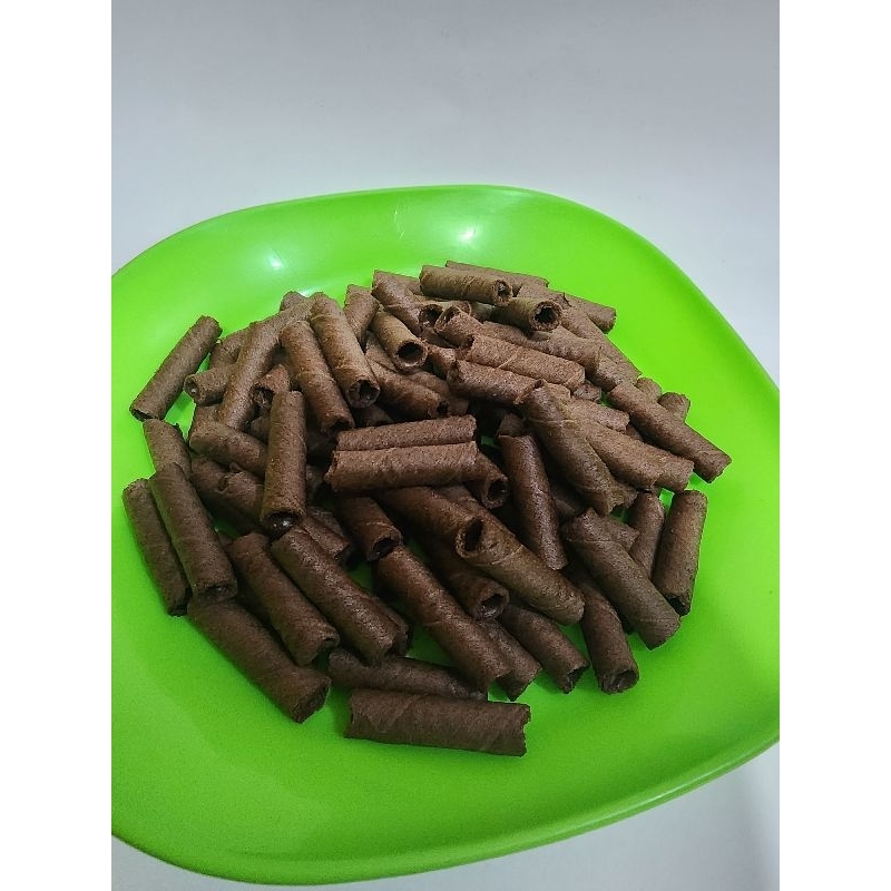 

250gram Wafer roll cream cokelat merk Duo Barcelona