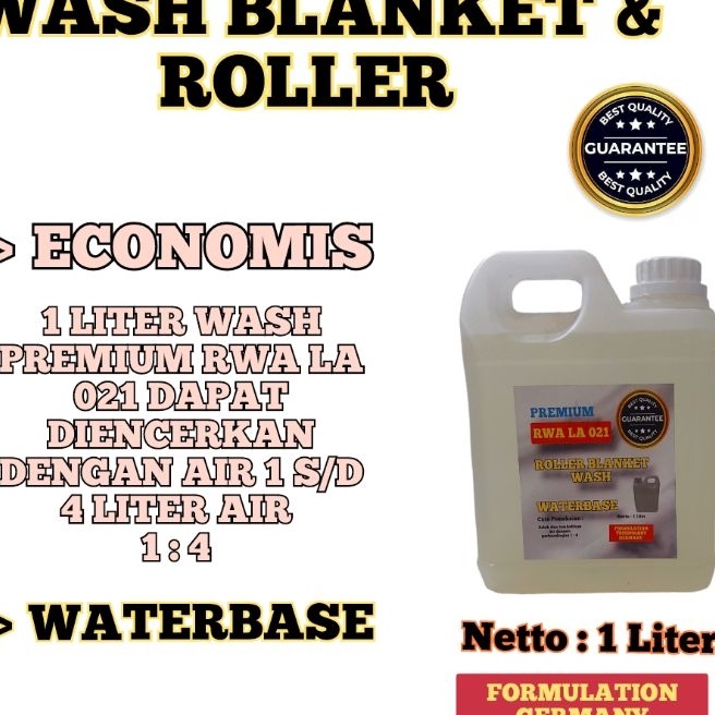 

KI3 Wash Blanket Roller RWA LA waterbasepembersih blanket dan rol mesin cetak offset