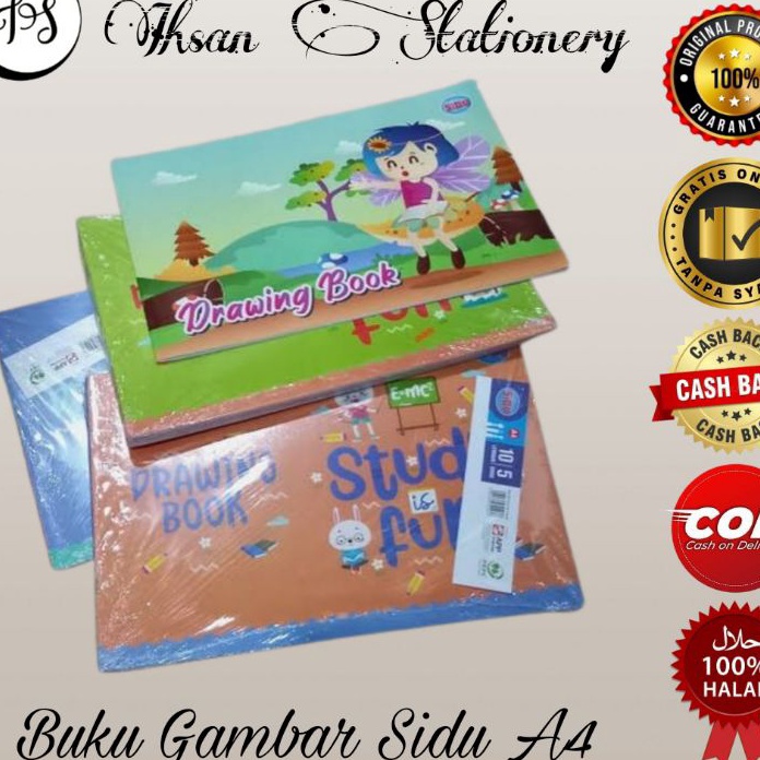 

HJ6 Buku Gambar SIDU A4 Isi 5 Buku 1 Pack