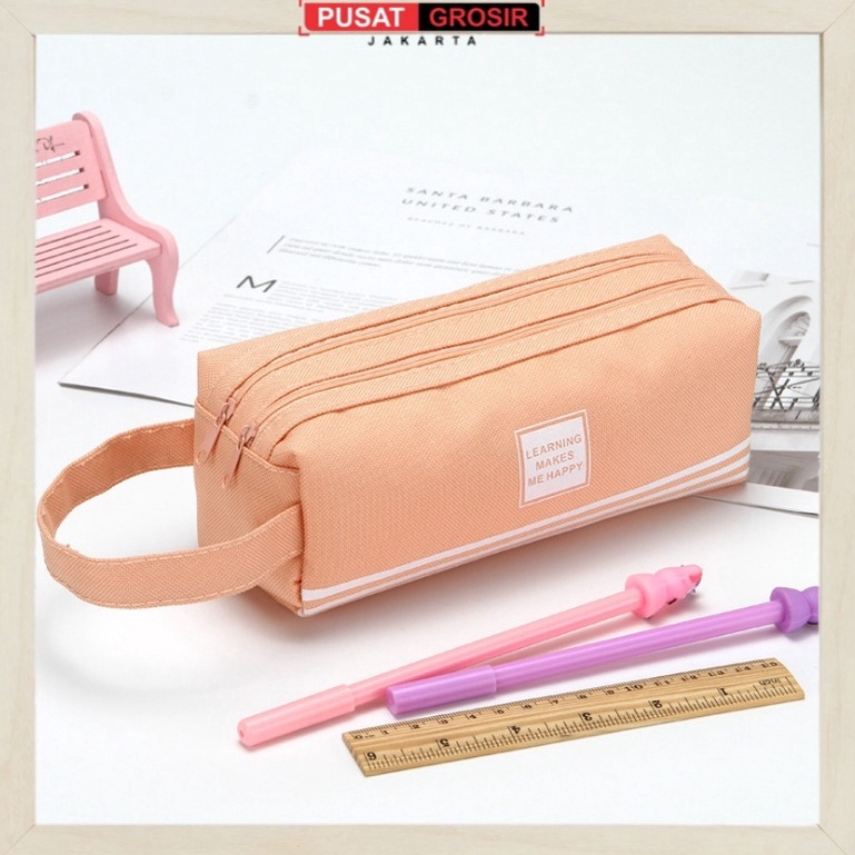 

Hemat Lebih Banyak S252 Kotak Pensil Dan Stationery Dual Zipper Dompet Pensil 2