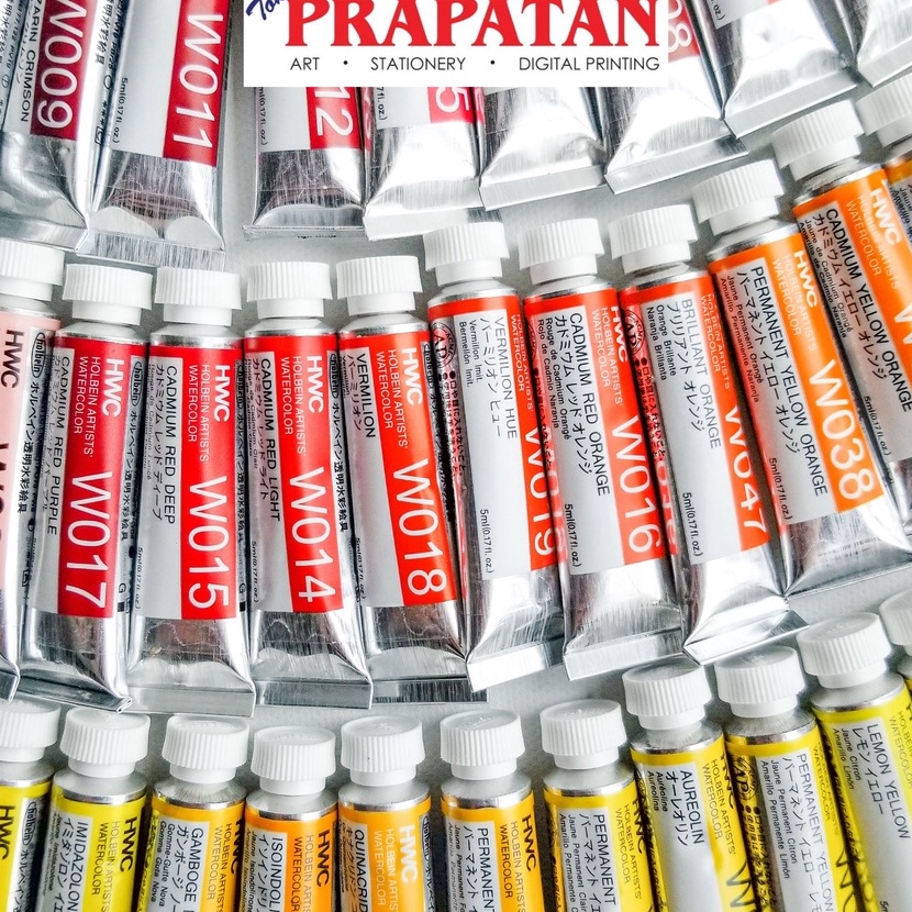 

FG2 Holbein Artists Watercolor 5ml Part 1 RedYellowGreen Cat Air