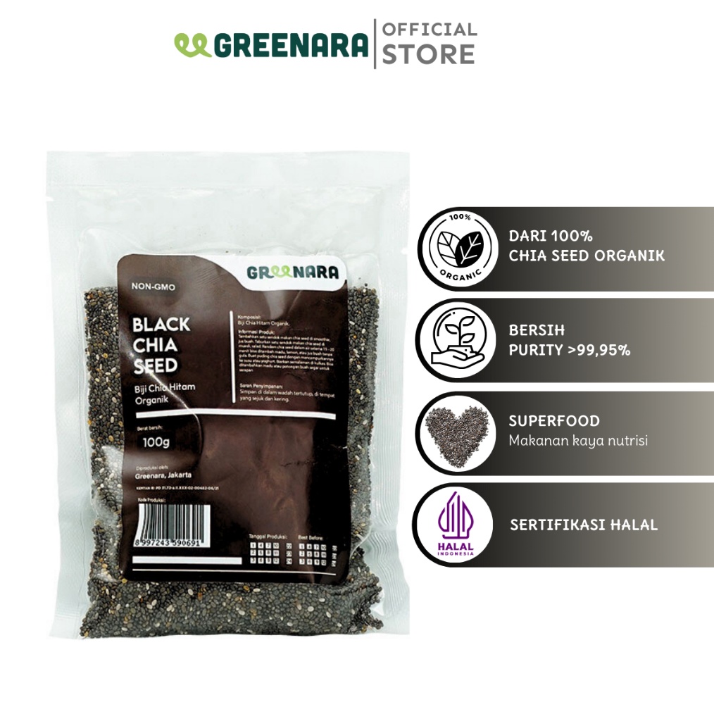 

Promo Belanja Greenara Biji Chia Hitam 1gr Black Chia Seed