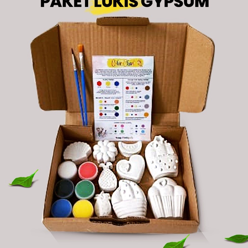 

KP8 Lukis Gypsum Set Melukis Anak Lengkap Mewarnai Patung Gypsum Painting