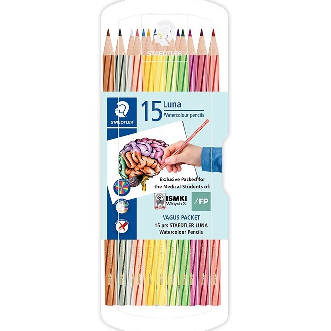 

FG2 Stationery Haul Staedtler Pensil Warna Watercolor 15 Warna