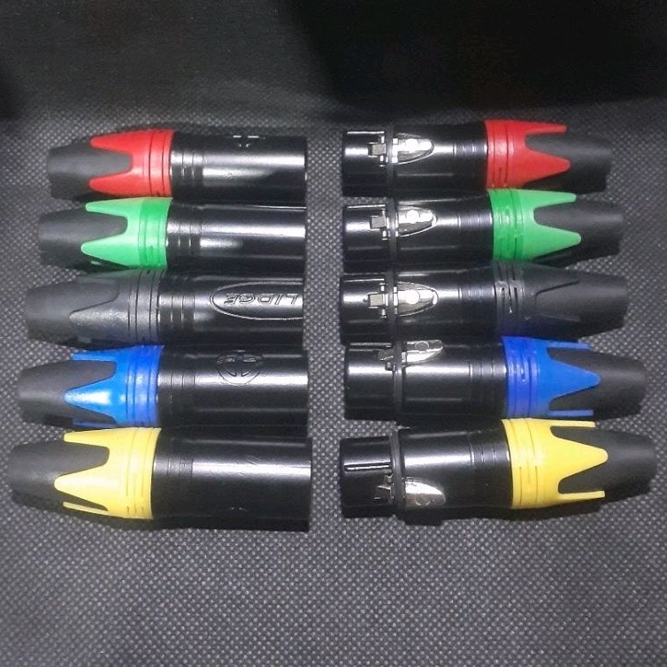 JACK CANON XLR FEMALE - MALE 1 set