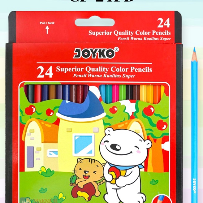 

HJ6 Pensil Warna Joyko Panjang 24 Warna CP24PB