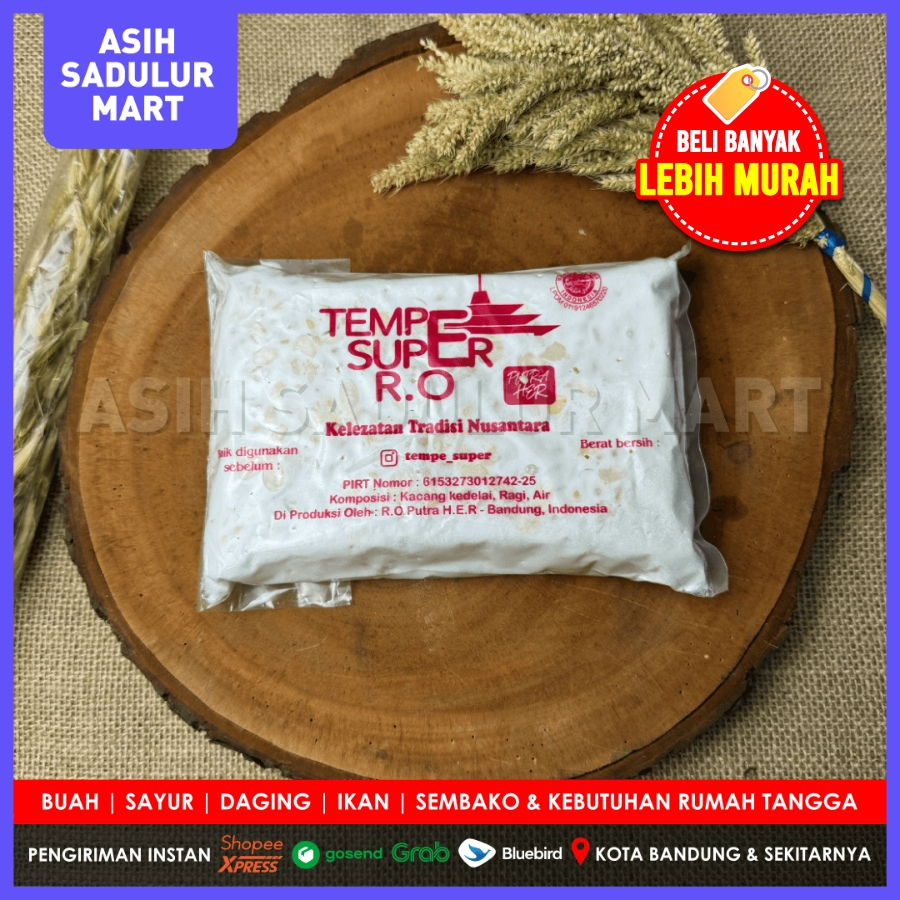 

Tempe Super RO Berat 400g Bandung | Asih Sadulur Mart