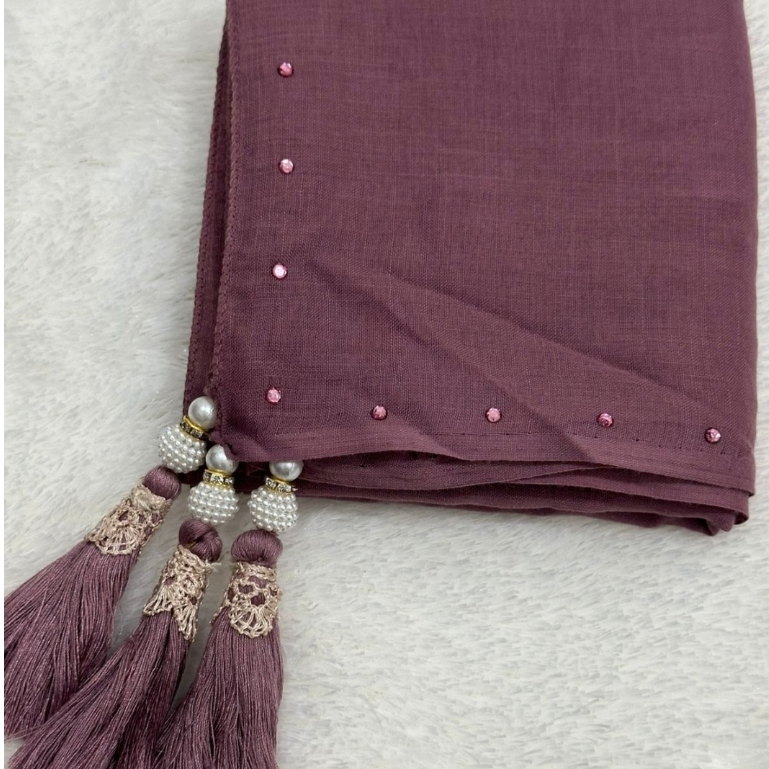 Hijab Segi Empat Paris Tassel Pinggir / New Model Jilbab segiempat paris tassel||KHADIJAH SCARVES