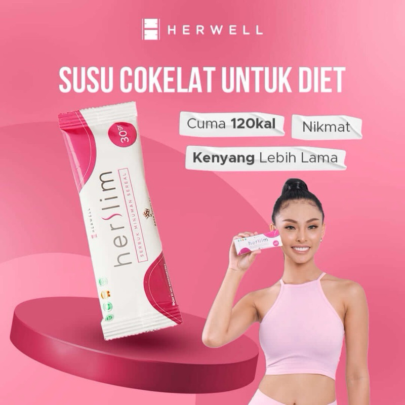 

1 Sachet Ecer HERSLIM HERVIBE HERWELL Detox Pelancar BAB Pelangsing Fiber Kiwi Susu Diet Coklat HALAL BPOM