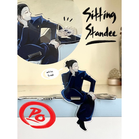 Sitting Standee Gojo Geto | Satosugu