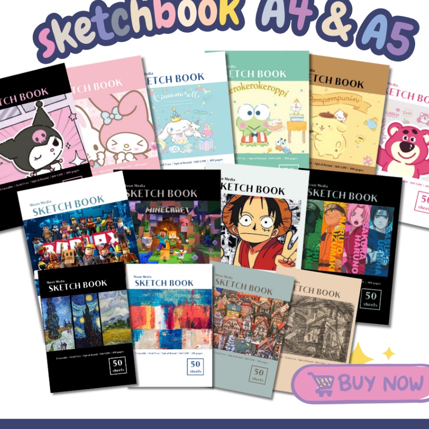 

Wow Buku Gambar Sketchbook Buku Gambar A4 Sketchbook A4 Sketchbook A5 5 lembar16 GSM MOON MEDIA