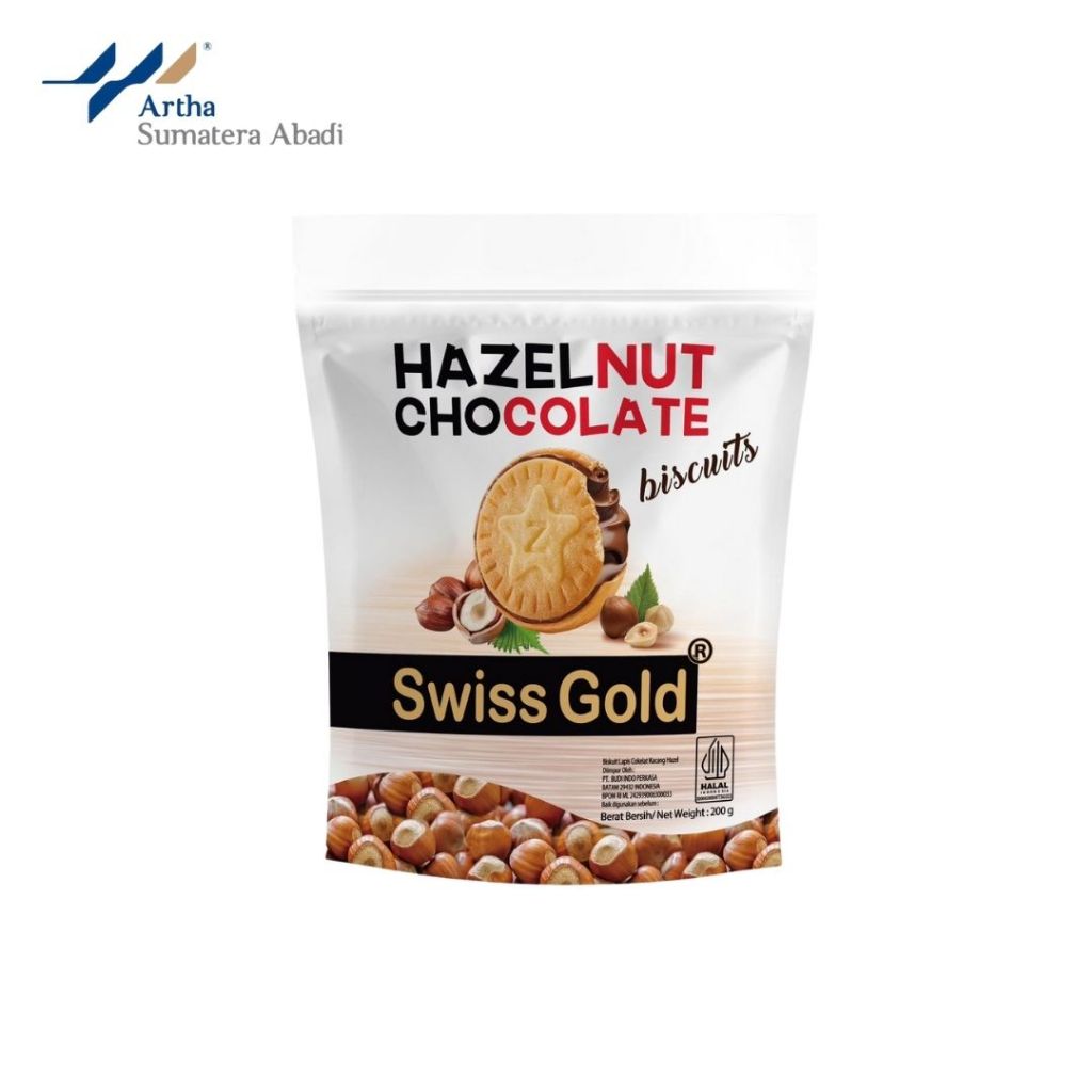 

SWISS GOLD HAZELNUT DARK CHOCO 200G