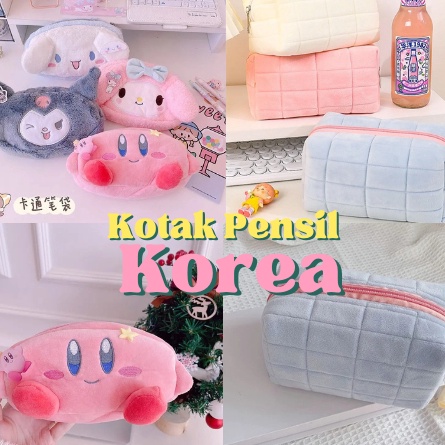 

HARI PENUH PROMO Kotak Pensil Sanrio Melody Plush Stationery Tempat Pensil Kuromi My Melody Cinnamoroll Tempat Make Up Pouch Serbaa