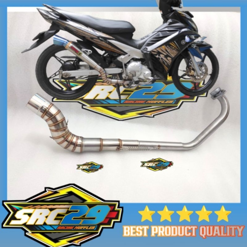 pipa leher knalpot cobra jupiter mx 135 old / jupiter mx 135 new semi stainless