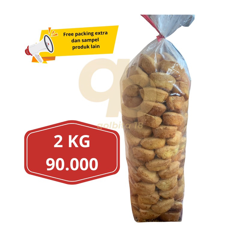 

2 KG BOLU KERING OVAL , SMILE , REGE SNACK PERBALL BALL GROSIR