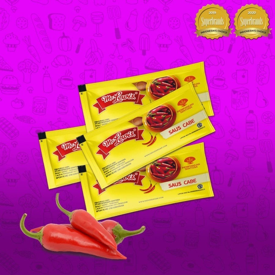 

Mc Lewis Chili Sauce Sachet - 25x9g