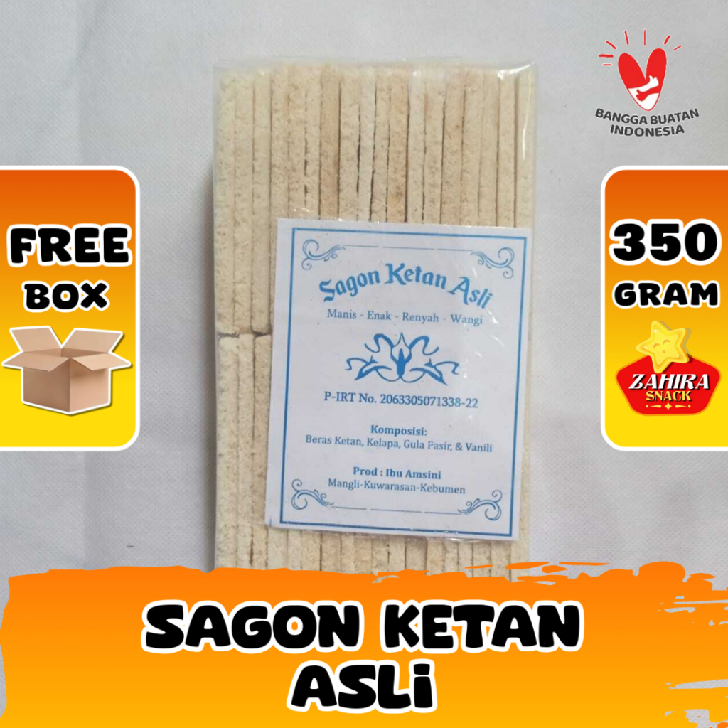

Kue Sagon Ketan Kering Asli Kebumen Hidangan Lebaran Jadul 350gram