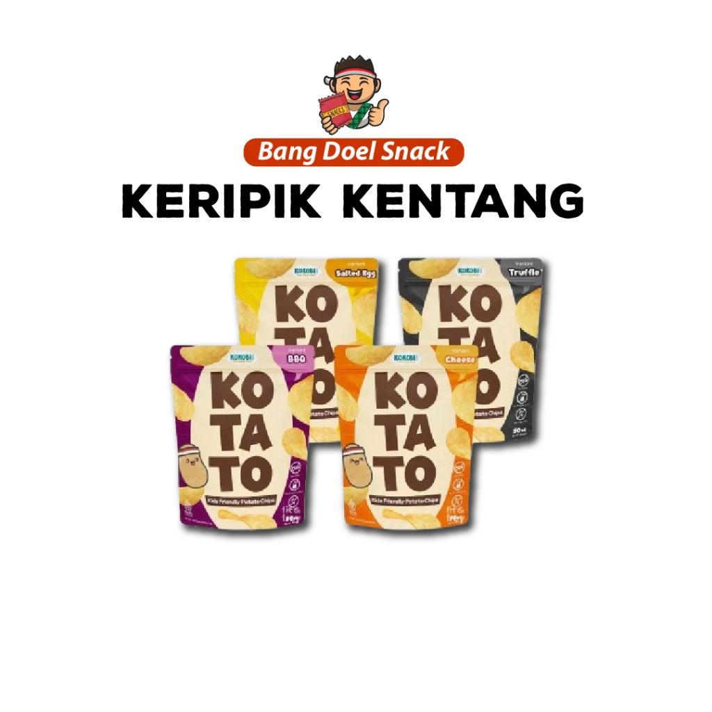 

Kokobi - Kotato - Potato Chips - 50gr - Keripik Kentang - Kids Friendly