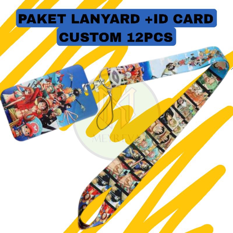 

PAKET LANYARD, HOLDER, ID CARD CUSTOM MINIMAL ORDER 12 PCS