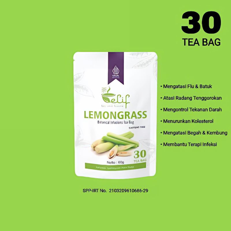 

Teh Tea Lemongrass Botanical Infusions 30 Bag