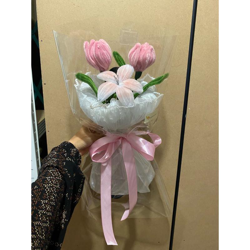 

buket bunga pipe cleaner