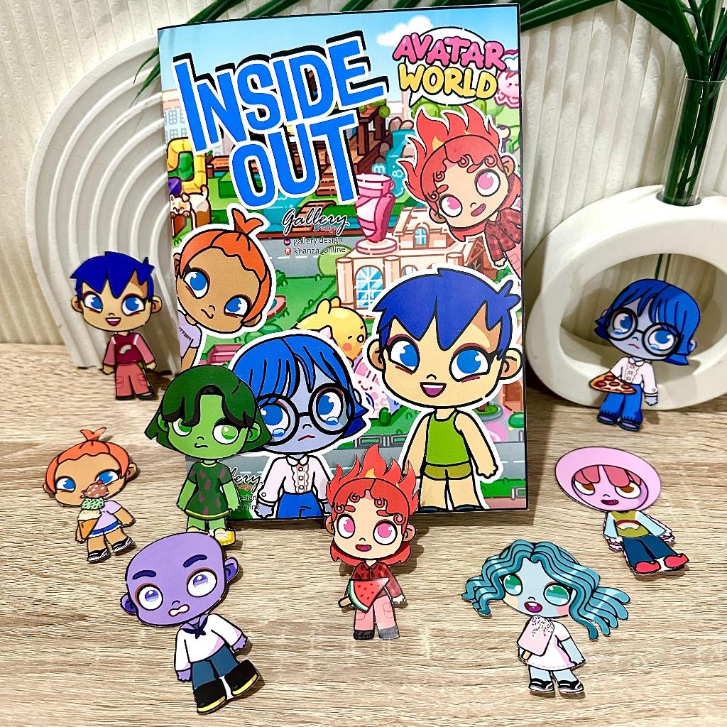 INSIDE OUT QUITE BOOK Paperdoll Bongkar Pasang Besar 21x16 Cm