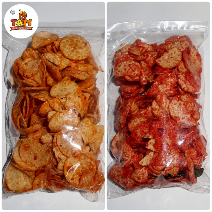 

Kecimpring Rujak Fahriza Pedas Daun Jeruk 330 Gram / Keripik Singkong - Tam Snack