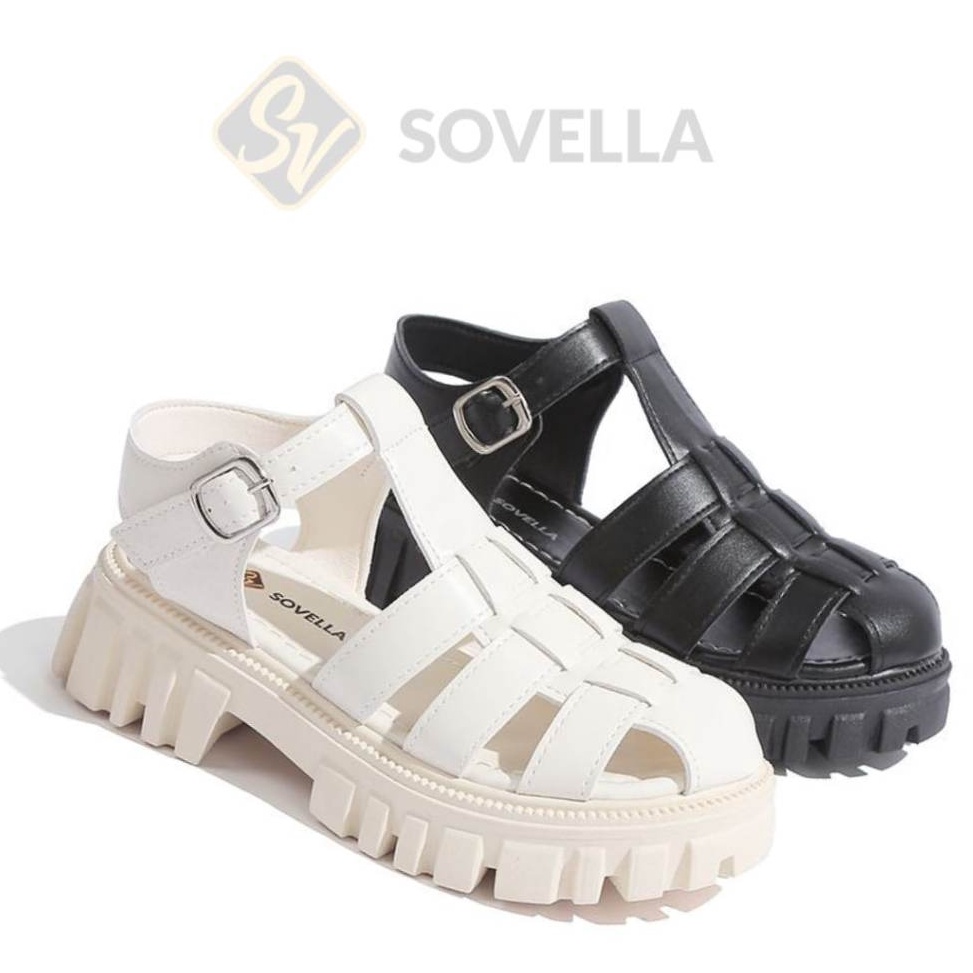 TRENDTERBARU SOVELLA Kailee Sandal Wedges Tali Wanita