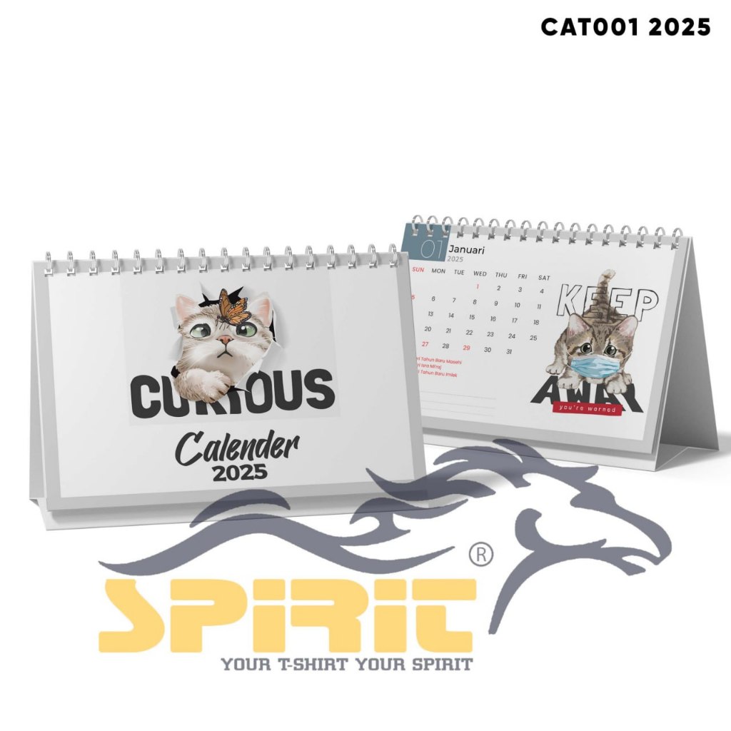 

[NEW ARRIVAL] KALENDER DUDUK 2025 / KALENDER MEJA 2025 "CAT" TERBARU
