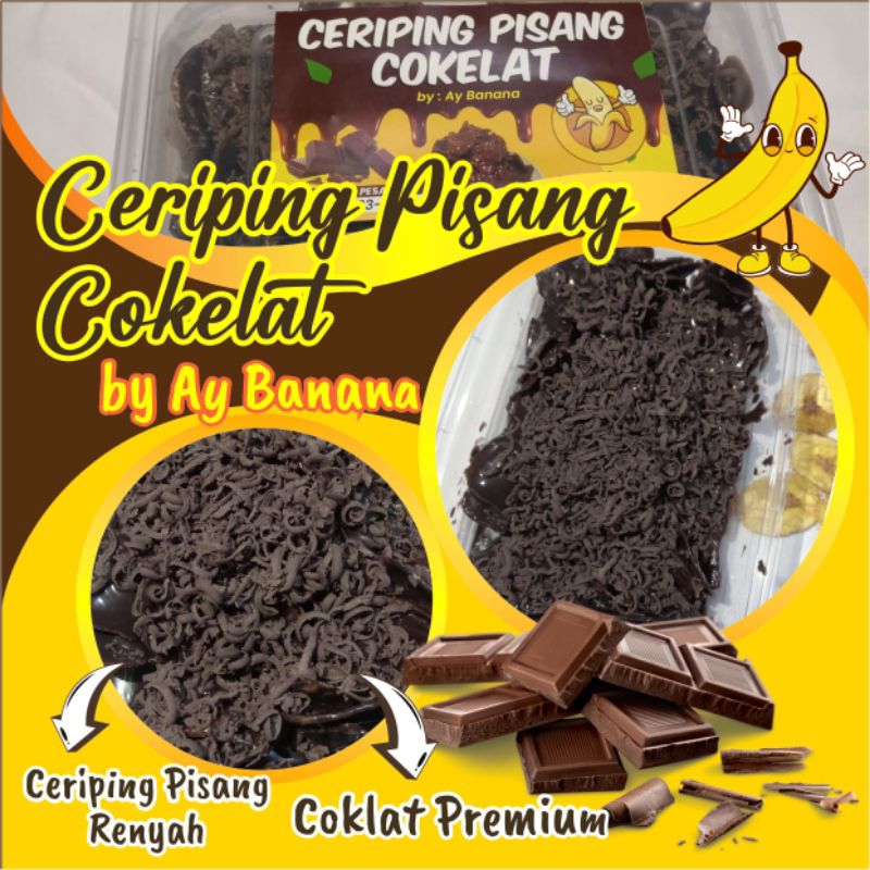 

CERIPING PISANG COKELAT/cokelat lumer/kripik pisang/kripik krispi