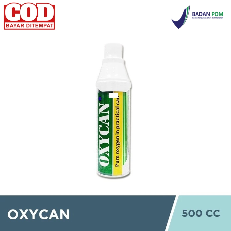 PROMO Oxycan Green Kaleng 500 cc - Oxygen Oksigen Portable Sesak Nafas Semprot